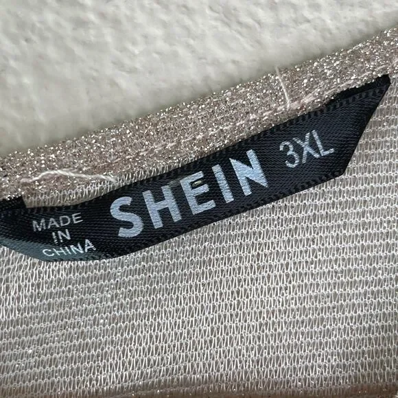 Maxi SHEIN Long Sleeve Women’s Dress Pleated Blush Pink Size 3XL #652 - Picture 12 of 12